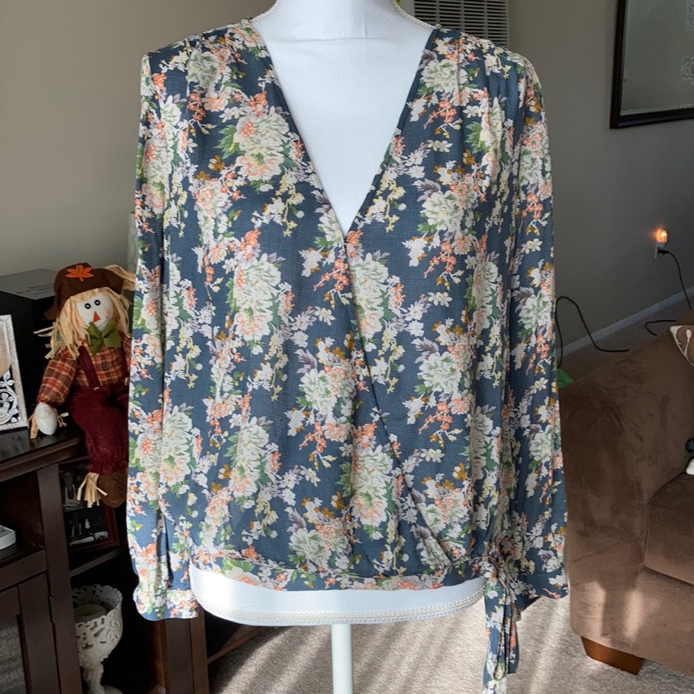 Lucky Brand Sawyer Wrap Top